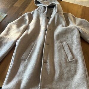 Tan Wool Jacket- Men's - Size L- Normal Brand